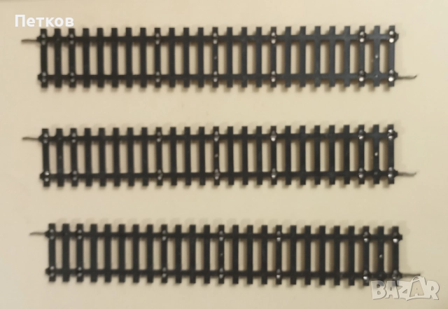 Прави релси за влакче мащаб H0, PIKO, П профил, снимка 2 - Колекции - 52382381