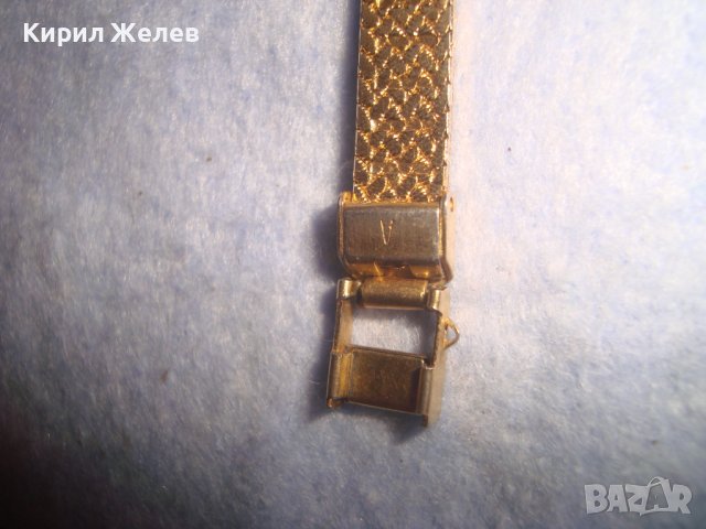 ПОЗЛАТЕН ЛУКСОЗЕН МАРКОВ ДАМСКИ КВАРЦОВ ВИНТИДЖ ЧАСОВНИК с ПОЗЛАТЕНА ВЕРИЖКА Тип ГРИВНА 32543, снимка 13 - Дамски - 38387606