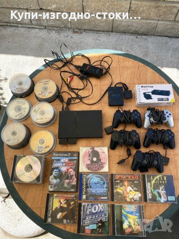 PS2 Хакнат с 5 бр джойстици , две мемори карти , към 300 игри и др, снимка 6 - PlayStation конзоли - 42266114