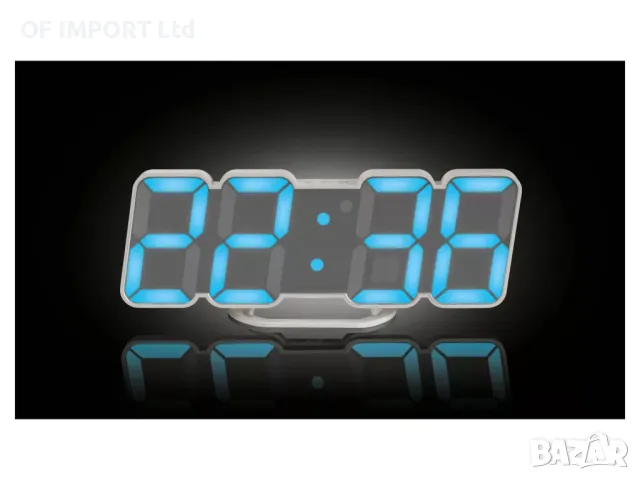 3D LED Дигитален Стенен или Настолен Часовник AURIOL, снимка 5 - Други стоки за дома - 49916300