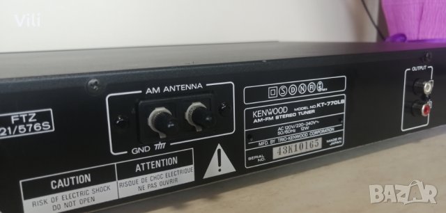 Тунер Kenwood kt-770lb, снимка 8 - Ресийвъри, усилватели, смесителни пултове - 37144210