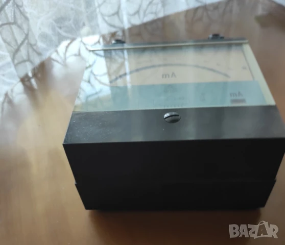 стар голям стрелков милиамперметър произведен в Чехсловакия 1975г.=23лв, снимка 6 - Антикварни и старинни предмети - 50821068