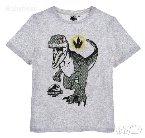 Блуза с къс ръкав за момче Jurassic World, снимка 1 - Детски тениски и потници - 36970344