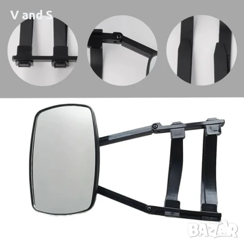 Огледало за каравана, 2 броя, CEIEVER Универсално огледало за каравана, допълнително огледало, регул, снимка 5 - Аксесоари и консумативи - 50738779