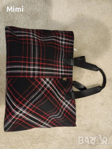 Victoria's Secret оригинална голяма червена/ черна чанта, снимка 3 - Чанти - 53060287