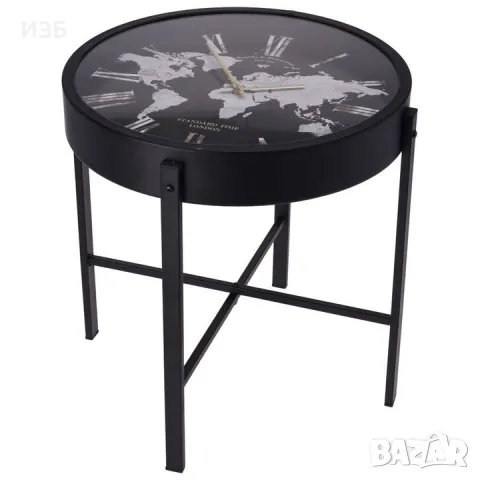 Маса за кафе, колекция Home Styling, часовник, метал, 40 см