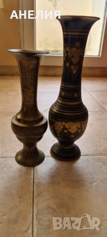 Ваза гравирана месинг, снимка 4 - Вази - 31434669