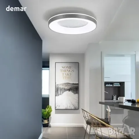 Кръгъл LED плафон 30 см с регулируема светлина, снимка 6 - Други стоки за дома - 56330043