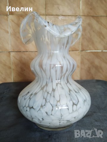 стара ваза арт деко от стъкло, снимка 1 - Антикварни и старинни предмети - 29852719