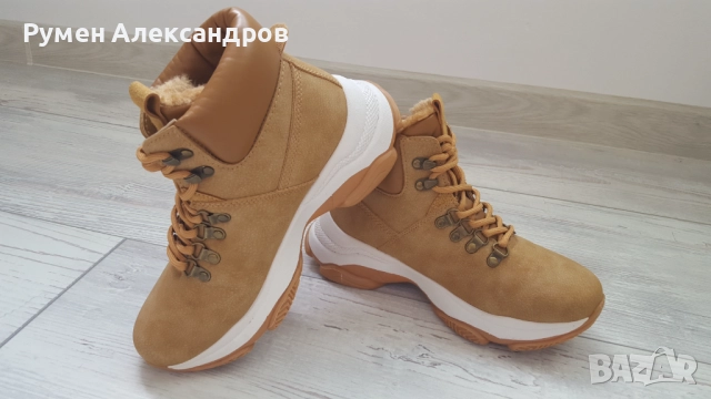 Дамски кожени боти EYAS размер 38 кафяви, снимка 9 - Дамски боти - 52793216