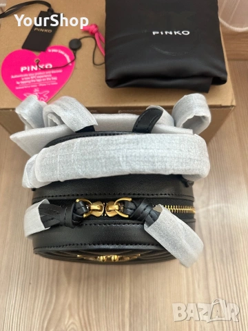 Чисто нова Раница Pinko Love Click Mini в черен цвят, снимка 4 - Раници - 54048955