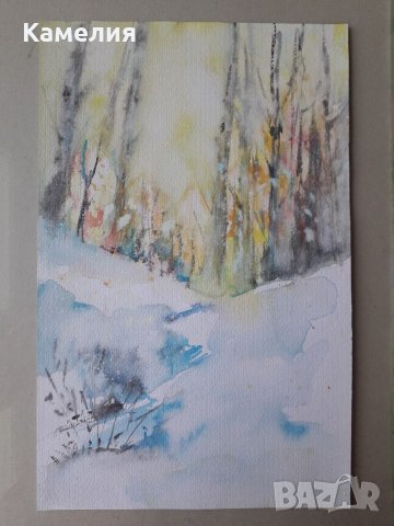 Картина: "В снежната гора", снимка 1 - Картини - 32145395