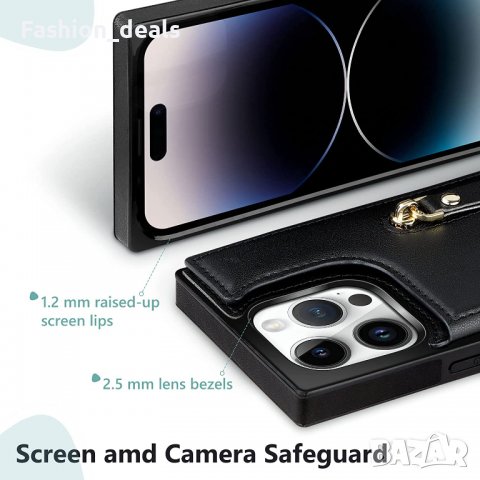 Нов кожен калъф кейс гръб за телефон  iPhone 12/ 14/ 14 Pro Айфон Защита, снимка 4 - Калъфи, кейсове - 39559993