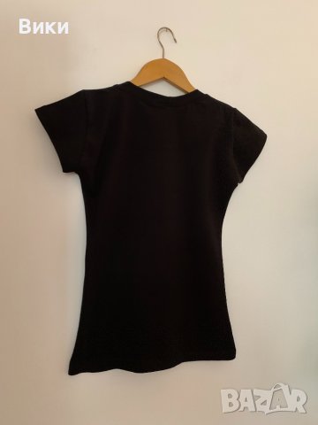 Черна тениска Guess, снимка 5 - Тениски - 39093766
