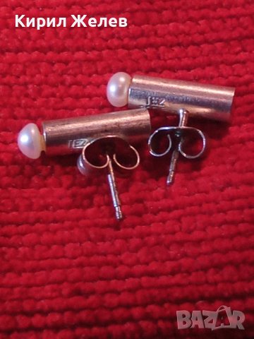 ЕЛЕГАНТНИ СРЕБЪРНИ ПЕРЛЕНИ АР ДЕКО СТИЛ МАРКОВИ ОБИЦИ СРЕБРО 925 ИЗИСКАН БУТИКОВ ДИЗАЙН 21954, снимка 2 - Обеци - 40524077