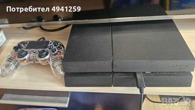 Продавам ps4 с един джойстик, снимка 2 - PlayStation конзоли - 55968812