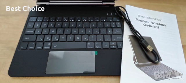 Калъф с клавиатура Earto с тъчпад, съвместим с iPad Air 11/iPad Pro 11" (Gen. 1–4)/iPad Air 5&4, снимка 4 - Аксесоари за Apple - 52915471