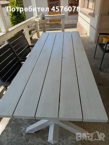 масивна дървена маса в много добро състояние, снимка 6 - Маси - 54244175