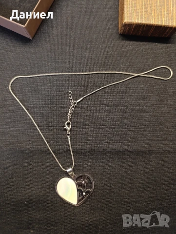 Дамски синджир със сърце, снимка 3 - Колиета, медальони, синджири - 51310627