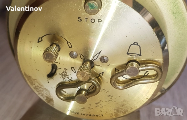 Старинен механичен часовник  JAZ, снимка 3 - Антикварни и старинни предмети - 51664255