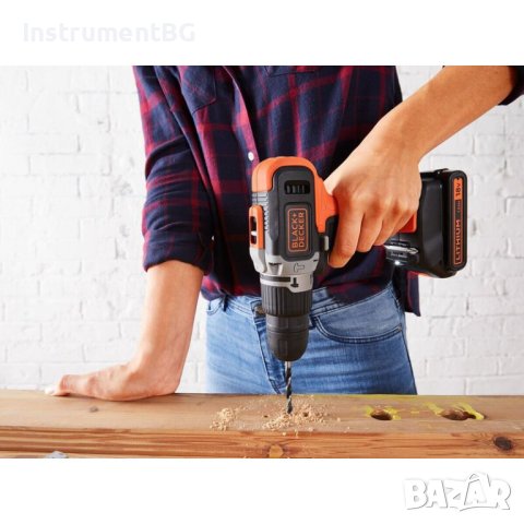 Акумулаторна ударна бормашина Black + Decker BDASB / 18V , снимка 4 - Винтоверти - 40376642