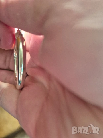 нестандартна форма срибърни халки, снимка 4 - Обеци - 53338609