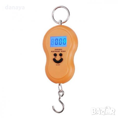 1914 Преносим електронен кантар с кука електронна везна до 50кг, снимка 5 - Друга електроника - 31704827