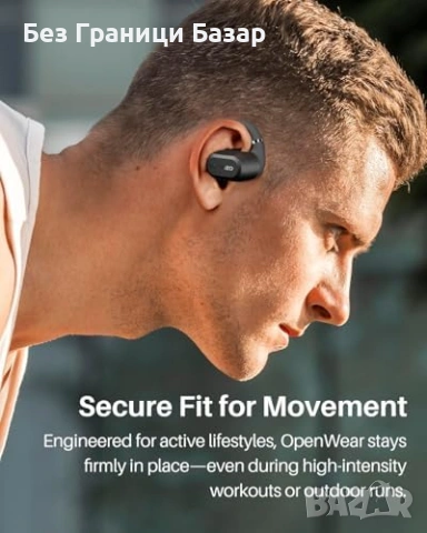 Нови Open Ear Слушалки TOZO 38 Часа Батерия ENC 60ms Дисплей кейс за музика спорт, снимка 3 - Bluetooth слушалки - 54226796
