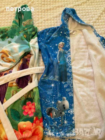 2 бр. халат хавлия за баня за 6-8 години, снимка 3 - За банята - 47999962