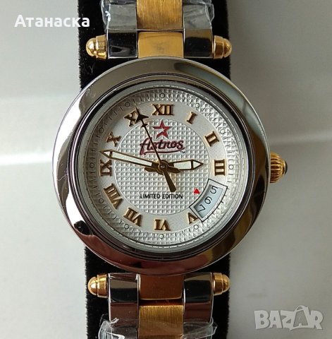 Houston Astros - чисто нов английски дизайнерски часовник, снимка 1 - Дамски - 23483536