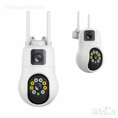 Смарт PTZ WiFi камера за външен монтаж 2x 3MP, ICSee
