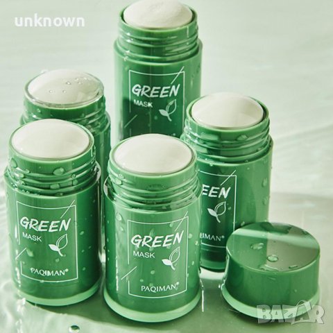 Маска за почистване на лице със зелен чай под формата на стик - HZS9, снимка 3 - Козметика за лице - 42600638