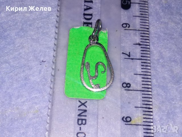 ФИН СРЕБЪРЕН ОРНАМЕНТИРАН АРТ ПЕНДАНТ - БУКВИЧКА У - РОДИРАНО СРЕБРО 925 МЕДАЛЬОНЧЕ 60571, снимка 5 - Колиета, медальони, синджири - 39374063
