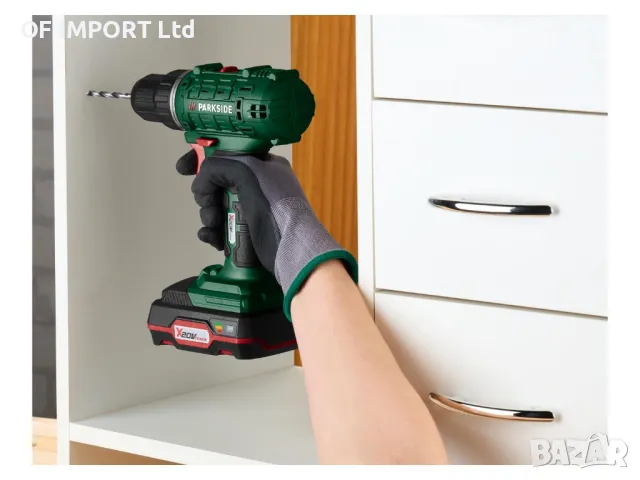 Акумулаторен Винтоверт PARKSIDE 20V Li-Ion PBSSA 20-Li A1, снимка 4 - Винтоверти - 48687845