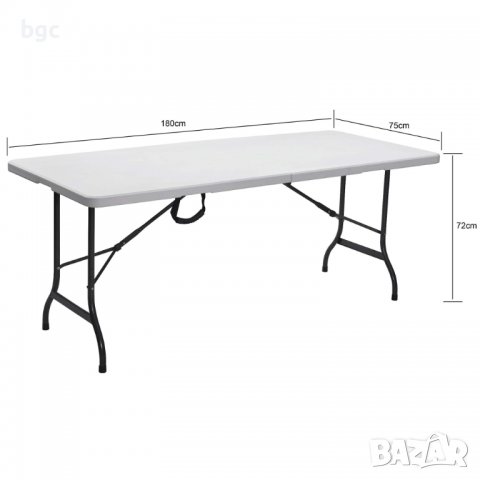 НОВА Сгъваема Къмпинг Кетъринг маса за градина, къмпинг 180х73х73 Удобна Преносима
