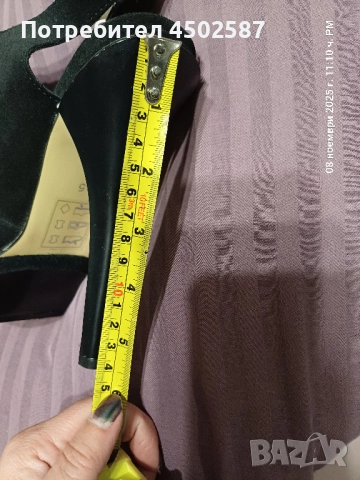 Обувки с 14 см ток, снимка 3 - Дамски обувки на ток - 52988633