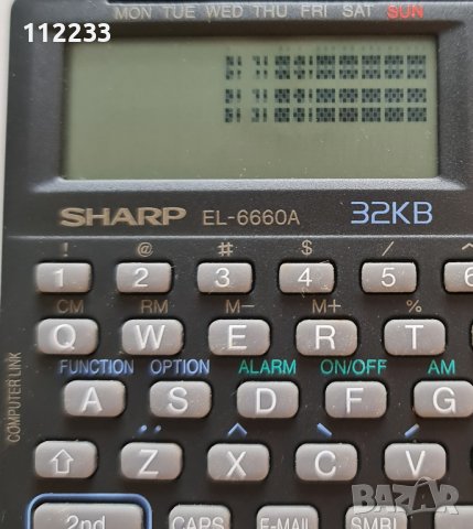 Sharp EL-6660A електронен бележник, снимка 3 - Друга електроника - 36582376