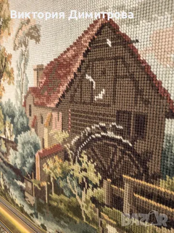 Гоблен "Воденицата" - голям размер, снимка 4 - Гоблени - 50312688