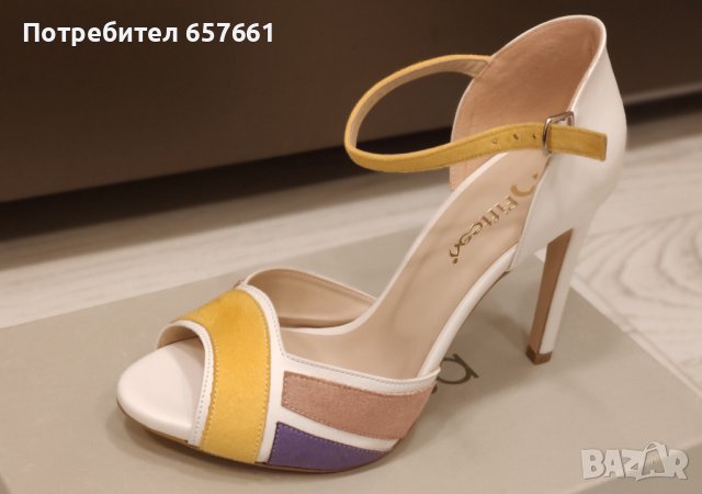 Дамски сандали на ток, снимка 2 - Дамски обувки на ток - 36649408