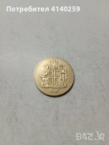 ИСЛАНДИЯ МОНЕТА , снимка 2 - Нумизматика и бонистика - 54007485