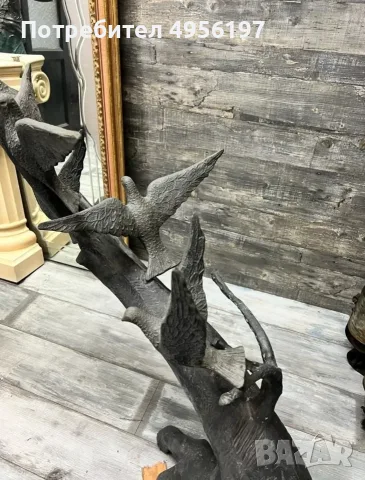 Скулптура бронз голяма , снимка 4 - Статуетки - 56171427