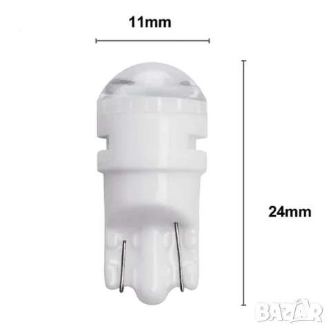 LED крушки T10 12-24V 6000K 2 броя, снимка 2 - Аксесоари и консумативи - 55865052