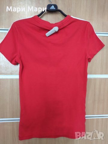 Adidas дамска червена блуза 2ХS;М, снимка 2 - Тениски - 32197994