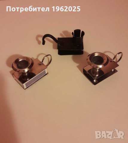 Шведски месингови свещници/поставки за кибрит, снимка 3 - Антикварни и старинни предмети - 29881501