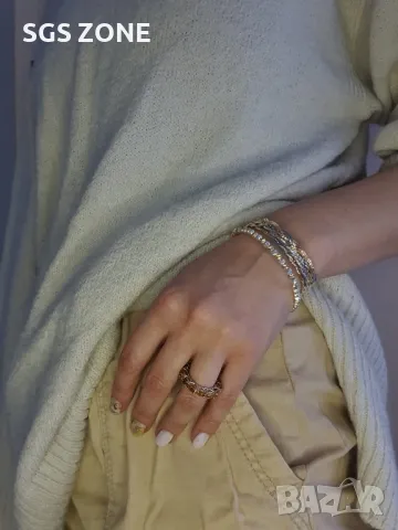 Сребърни Гривни от Италия, снимка 3 - Гривни - 49870626