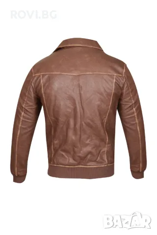 Мъжко зимно кожено яке – 3471, снимка 3 - Якета - 47473014