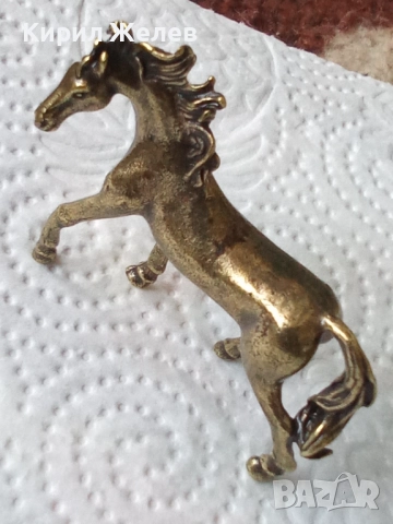 Бронзова фигурка на кон 47790, снимка 10 - Антикварни и старинни предмети - 52730598