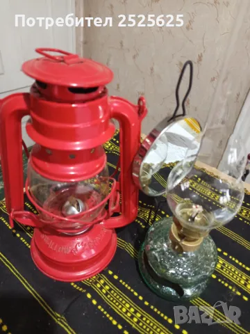 Газени фенер и лампа, снимка 3 - Декорация за дома - 49780082