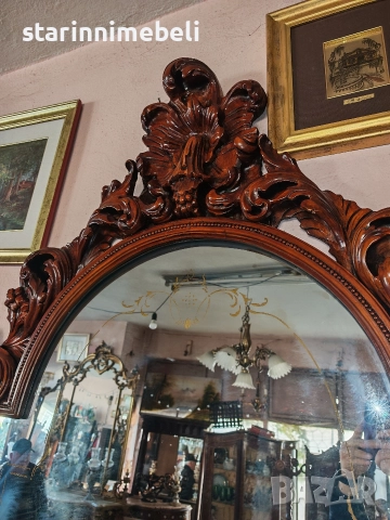 Антикварна дървена конзола , снимка 6 - Тоалетки - 52797104