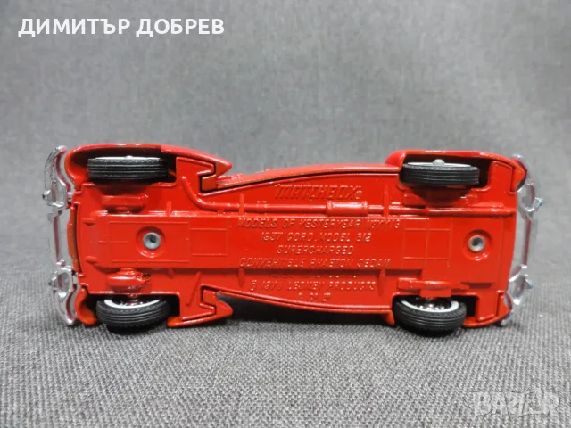 1/43 СТАРА РЕТРО МЕТАЛНА КОЛИЧКА MATCHBOX YESTERYEAR Y18 1937 CORD MODEL 812 ENGLAND, снимка 6 - Колекции - 55943366